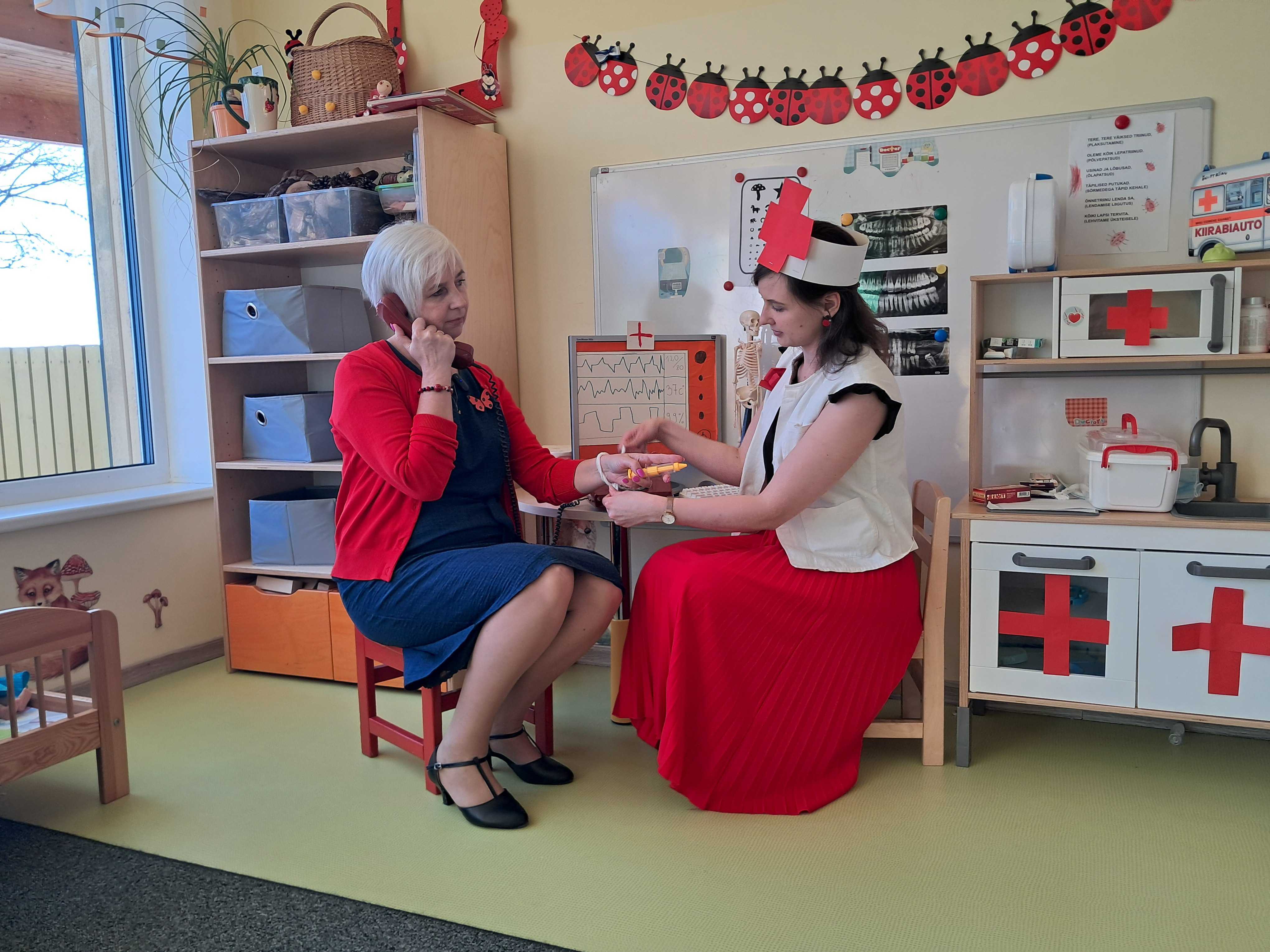 Role playing in the kindergarten